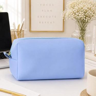 Imagem de Necessaire Média Feminina Organizador de Maquiagem Multiuso Bolsa Viag