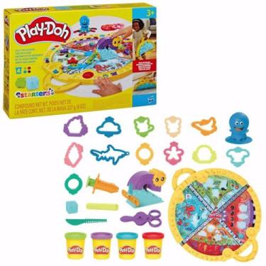 Imagem de Massinha Play Doh Tapete Para Viagem com 4 Potes 3+ Hasbro