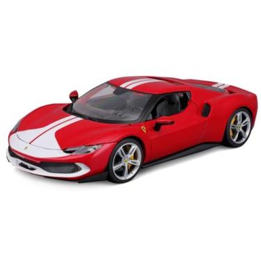 Imagem de Miniatura Carro Ferrari 296 Gtb Assetto Fiorano 1/18 Vermelho Bburago 