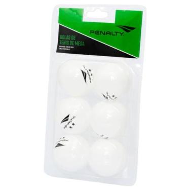 Imagem de Kit 6 Bolas Penalty Tênis de Mesa XXIII (Ping Pong) Original -, Branco