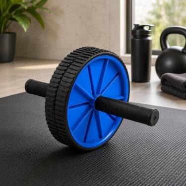Imagem de Roda de Exercícios Abdominal Dupla Antiderrapante - IDEAL