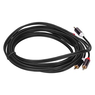Imagem de Cabo para 2RCA, cabo de áudio durável Condutor de cobre com redução de ruído de alta fidelidade para leitor de CD()