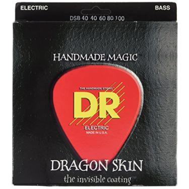 Imagem de DR Strings DSB-40 Cordas de baixo com 4 cordas revestidas com pele de dragão