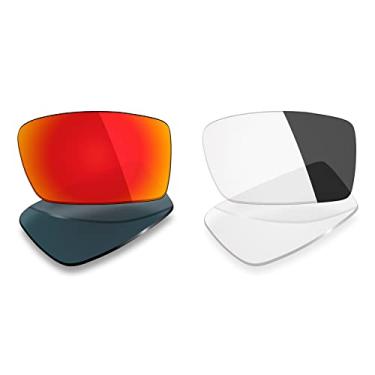 Imagem de 2 pares de lentes polarizadas de substituição da Mryok para óculos de sol Oakley Gascan – Opções