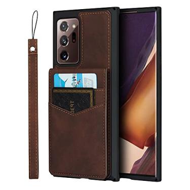 Imagem de Capa de couro flip para Samsung Galaxy S20 FE A71 A51 A10s S10E S10 Plus A81 Note 20 Ultra Note 10 lite Capas de carteira, café, para Samsung A81