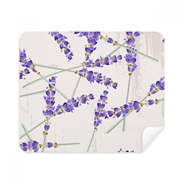 Imagem de Pano de limpeza para pintura de flores lavanda pano de limpeza de tela 2 peças tecido de camurça