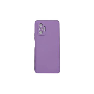 Imagem de Capa Silicone Case com proteção na câmera Para Celular Xiaomi Redmi Note 10 Pro (Lilas)