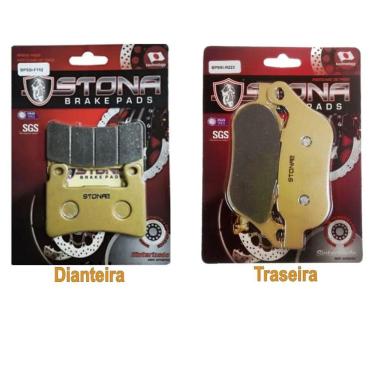 Imagem de Jogo pastilha freio Stona Sinterizada D/T F112+R223 02 Pares