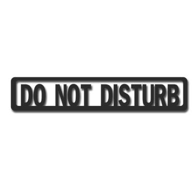 Imagem de Placa decorativa com dizeres do not disturb 2