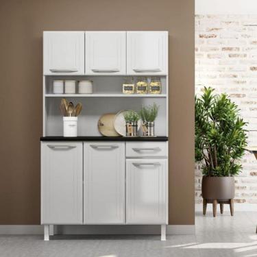 Imagem de Armário de Cozinha em Aço Triplo Topázio Smart Telasul Branco