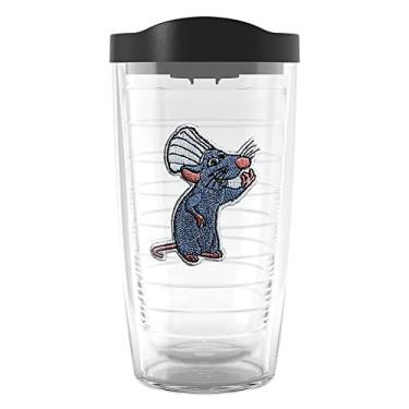 Imagem de Tervis Feito nos EUA com parede dupla Disney Pixar - Copo isolado Ratatouille mantém as bebidas frias e quentes, 473 ml, clássico