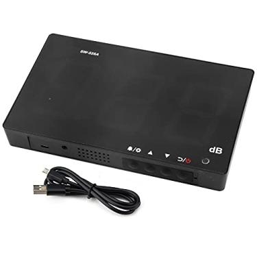 Imagem de Medidor de nível de som digital Medidor de ruído de parede Medidor de decibel Tester Tela grande Vermelha Display LCD Tipo de suspensão de parede Faixa de medida 30 130 dB