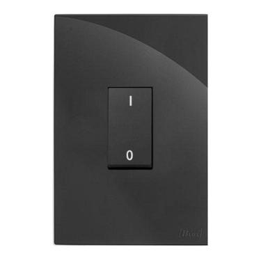 Imagem de Modulo Pulsador De Campainha - Recta Black Satin Fosco