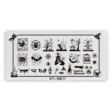 Imagem de Letra De Selo De Unha Impressão De Unhas De Unhas De Estampamento De Unhas Flores De Flores De Design Ferramento De Sembolo Para Manicure Salon Home Diy Halloween Natal