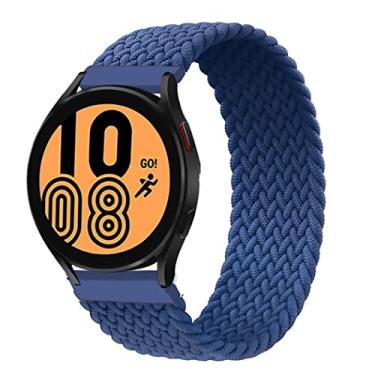 Imagem de Pulseira de relógio de 20 mm, trançada Solo Loop compatível com Samsung Galaxy Watch 5/5 Pro/4/4 Classic/3 41 mm/Active 2/Active para Amazfit BIP/GTR 42 mm/GTS/2/2e/3 para Huawei Watch GT/2/2e/pro 42 mm