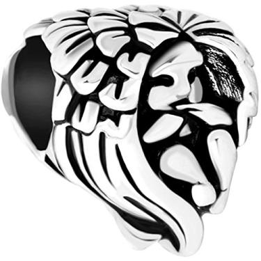 Imagem de CharmSStory berloques de coração de dia das mães, pingentes de amor para bebês, contas banhadas a prata para pulseiras