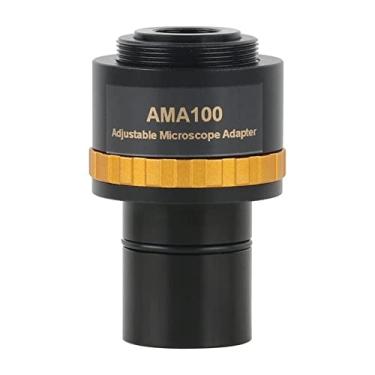 Imagem de Adaptador de microscópio 0,37X 0,5X 0,75X Câmera de microscópio ajustável, câmera de microscópio binocular de 23,2mm acessórios de microscópio (cor: AMA100)