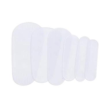 Imagem de 6 peças de maquiagem cosméticos pincéis protetores capa à prova de poeira portátil pincel de maquiagem cerdas capa protetora