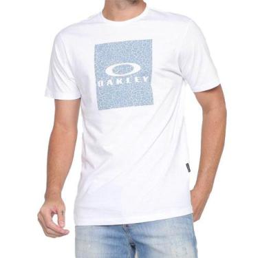 Imagem de Camiseta Oakley Texture Graphic Masculina Branco