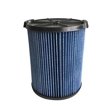 Imagem de Filtro de aspirador de pó de substituição 9-38751 serve para Craftsman 9-38751 CRAFTSMAN CMXZVBE38751 filtro de pó fino úmido/seco para aspirador de pó de 5 a 20 galões — 38751 azul (1 pacote)