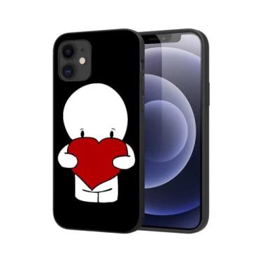 Imagem de CUTTIZ Capa de telefone compatível para iPhone 14 Plus masculina menina padrão de amor para iPhone 13 11 12 14 Pro Max Mini 6 7 8 Plus XS XR capa de telefone personalizada fofa macia exclusiva (D13, iPhone 7plus/8plus)