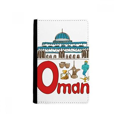 Imagem de Omã National Symbol Landmark Pattern Passport Holder Notecase Burse Wallet Cover Card Purse, Multicolor