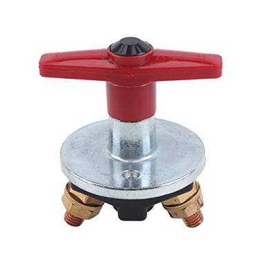 Imagem de HIFASI Codificador rotativo Interruptor de bateria de carro grande corrente rotativa interruptor fixo interruptor de corte (cor: vermelho)