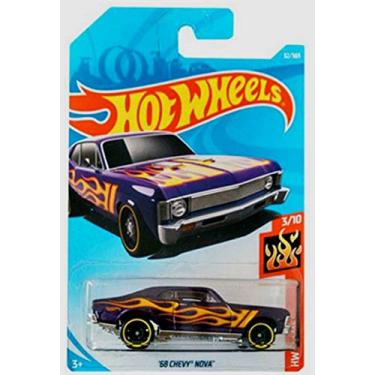 Imagem de Hot Wheels 2018 50th Anniversary HW Flames '68 Chevy Nova 32/365, Purple