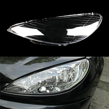 Imagem de TONUSA Lente de farol de carro para farol de carro, lente de proteção automática, para Peugeot 206 2004 2005 2006 2007 2008