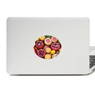 Imagem de Adesivo de notebook com estampa de frutas tropicais frescas com emblema de vinil para laptop