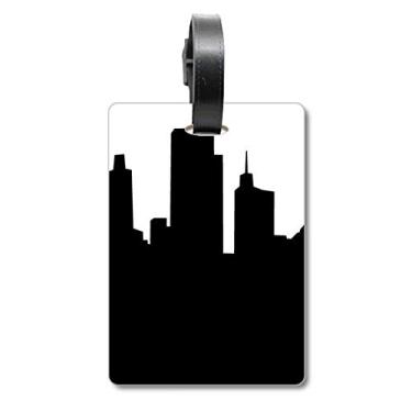 Imagem de Austrália Arranha-céus e Sydney Opera Bolsa Etiqueta para Bagagem Cartão Scutcheon Etiqueta