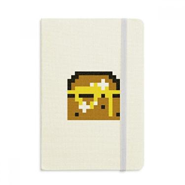Imagem de Caderno de vela de verão com capa dura em tecido oficial para caixa de tesouro e pixel