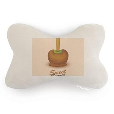 Imagem de DIYthinker Almofada de apoio de cabeça para decoração de pescoço e sorvete marrom verde chocolate