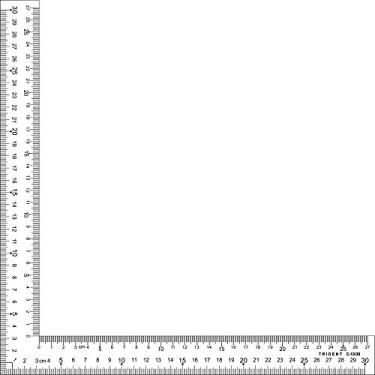Imagem de Esquadro para Modelagem em PAI, Trident, C-13/30, 3 mm de Espessura 31x31cm, Branco