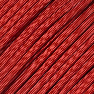 Imagem de Corda de paraquedas West Coast 10 25 50 e 100 pés Hanks e 250 300 1000 carretéis Winder & Buckle Options Tipo III 7 fios 550 cordão paraquedas muitas cores - maior seleção de corda de paraquedas, Scarlet Red, 100 Feet