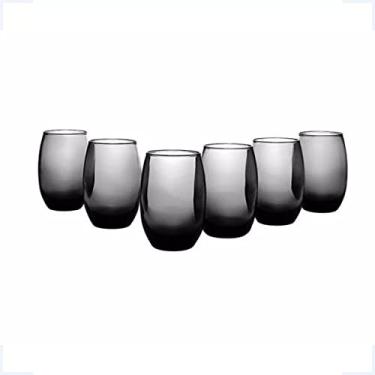 Imagem de NADIR FIGUEIREDO Jogo De Copos Aruba Long Drink 475ml Cinza 6 Peças Sm Aruba Fumê