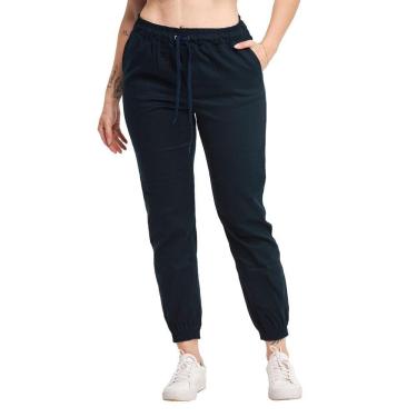 Imagem de Calça Jogger Plus Size Sarja Feminina Skinny Com Punho S01plus