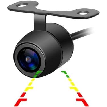 Imagem de Câmera De Ré Universal Automotiva Borboleta Parachoque Com Visão Noturna Colorida Carro Caminhão Van