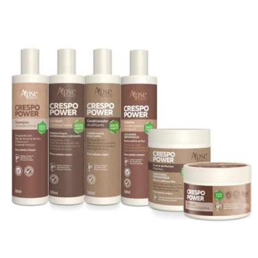 Imagem de Kit Apse Crespo Shampoo, Co Wash, Condic, Gelatina, Máscara e Creme