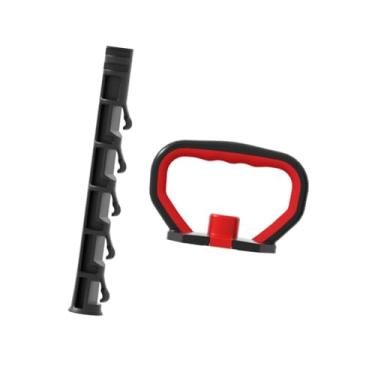 Imagem de Dynwave Alça ajustável de kettlebell com base antiderrapante para placas, pesos, equipamento de treino fitness, alça de kettlebell, Conjunto a