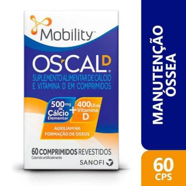 Imagem de Mobility Os-Cal D Cálcio 500Mg + Vitamina D 400Ui C/ 60 Comprimidos Re