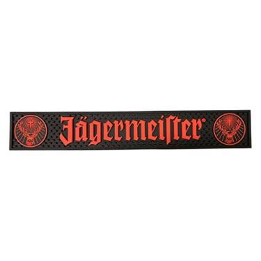 Imagem de Tapete de barra com logotipo preto e laranja Jagermeister