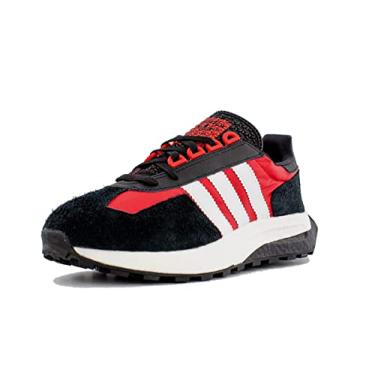 Imagem de adidas Tênis masculino Originals Retropy E5, Núcleo preto/branco/vermelho vívido, 5