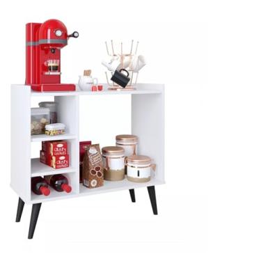 Imagem de APARADOR BUFFET MARIA CANTINHO CAFÉ NICHO DECORAÇÃO COZINHA SALA JANTAR ORGANIZADOR -Branco
