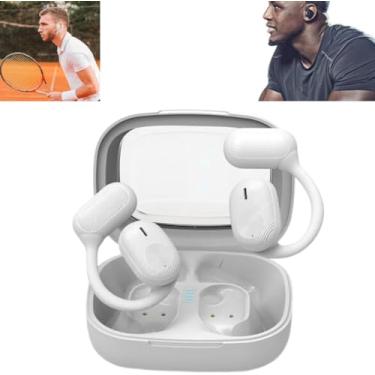 Imagem de Fone de ouvido Bluetooth 5.3 sem fio TWS com microfone compativel com todos os aparelhos modo de jogo de baixa latência prova d'água (Branco)