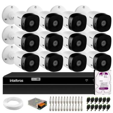 Imagem de Kit 12 Câmeras Intelbras Vhl 1220 Bullet Hdcvi Lite Full Hd 1080p Visão Noturna 20m, Ip66 + Dvr Intelbras Mhdx 1216 Full Hd 16 Canais + Hd 2tb