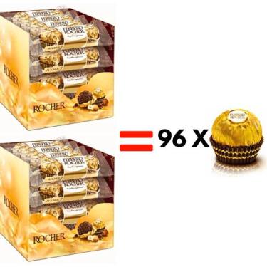 Imagem de Caixa De Chocolate Bombom Ferrero Rocher - 2 Cxs