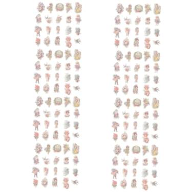 Imagem de ERINGOGO 16 Caixas Material Adesivos Decorativos Scrapbooking Carimbo Suprimentos Retro Adesivos Álbum Adesivos Scrapbook Adesivos DIY Adesivo Decorativo DIY Adesivo Papel Manual O Álbum