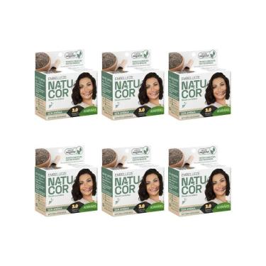Imagem de Coloraçao Natucor 3.0 Castanho Escuro-Kit C/6Un