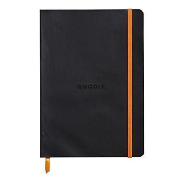 Imagem de Rhodiarama Lined 6 X 8 1/4 Black Softcover Journal